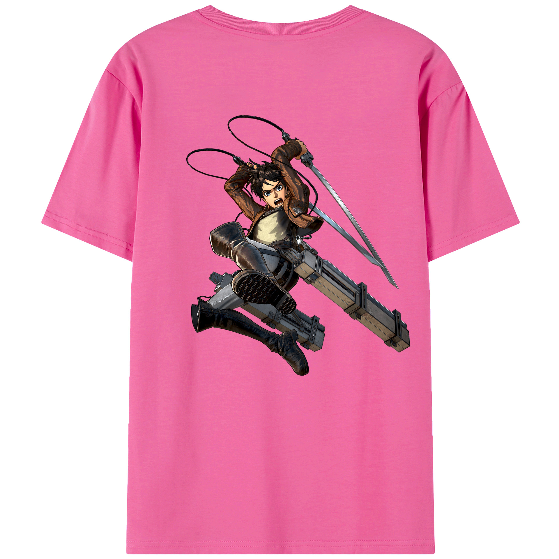 （画像用） 進撃の巨人 エレン･イェーガー Attack on Titan Eren Jäger レディース半袖Tシャツ(バックプリント)